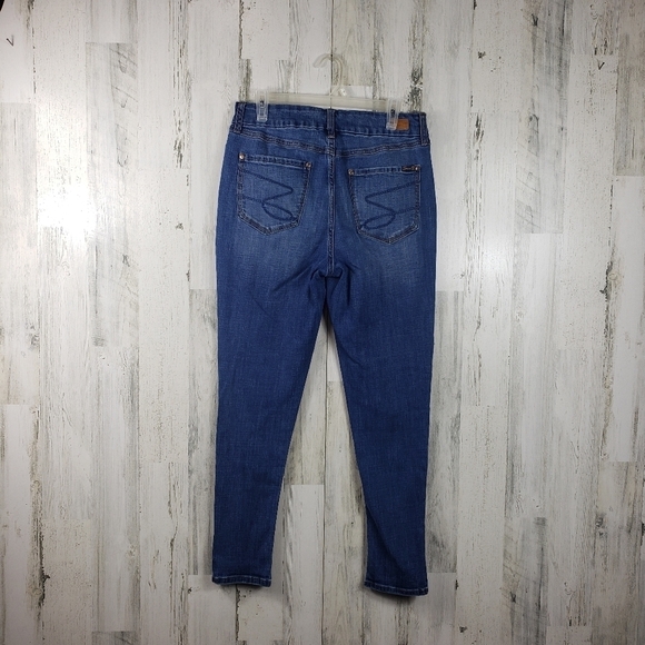 Seven7 medium wash high waist skinny denim jeans women's size 12 - Picture 5 of 13